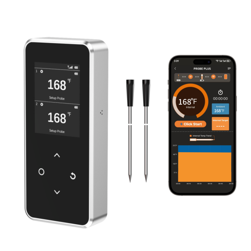 Finemold FM2201 Digital Wireless Meat Thermometer Oven Grill BBQ Thermometers