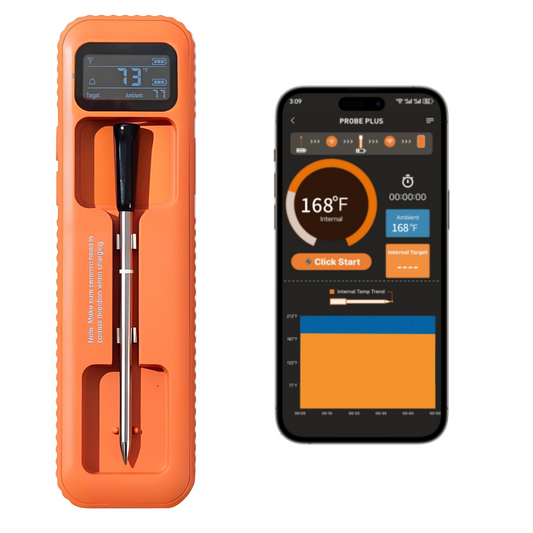 Finemold FM2115 Bluetooth Wireless Meat Thermometer Food Cooking Grill Oven BBQ Thermometers