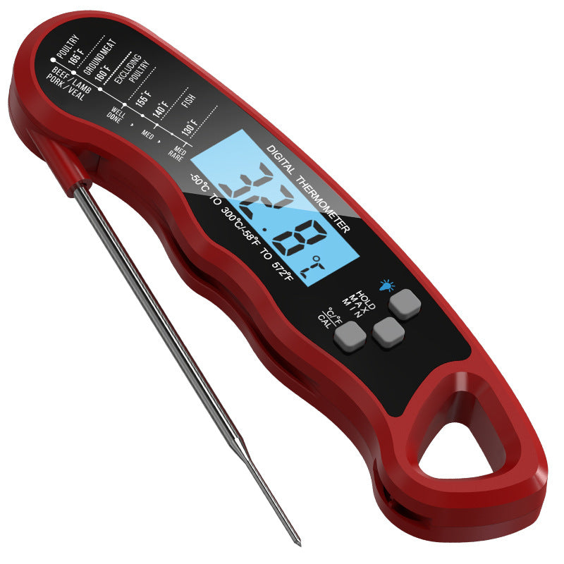 Finemold FM101 Meat Thermometer Folding Food Thermometer For Grill BBQ Oven Cooking