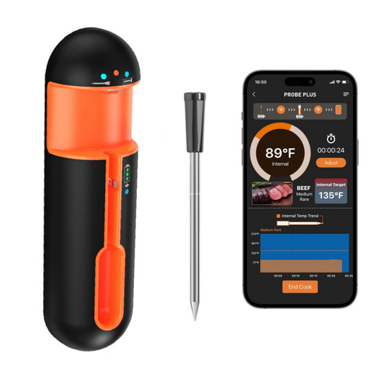 Finemold FM218 Wireless Bluetooth Meat Thermometer Grill Oven BBQ Thermometers